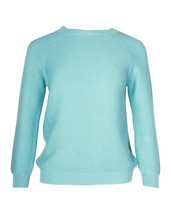 Weekend By Max Mara Crewneck Knit Sweater In Cotton Women Blue S - $213.75