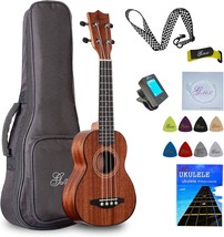 Gmx Soprano Beginner Ukulele For Kids And Adults 21 Inch, Black Hemming). - £59.12 GBP