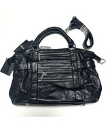 Mischief Brand Women’s Large Black Leather Purse Hand Shoulder Bag NWT - £23.81 GBP