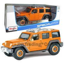 Maisto Special Edition 1:18 Scale Die Cast Orange Suv Jeep Rescue Concept - $49.99