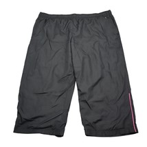 Danskin Now Shorts Mens XL Black High Rise Drawstring Capri Athletic Windbreaker - $18.69