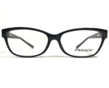 Parade Eyeglasses Frames 1710 BLACK Rectangular Full Rim 53-15-135 - $37.18