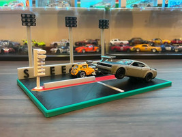 DIY Simple Drag Strip Diorama 1 64 Scale Compatible with Hot Wheels and ... - $42.08