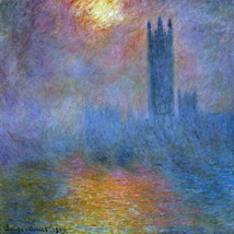 Decor Houses of Parliament by Claude Monet Oil painting Giclee Printed on canvas - £7.62 GBP+