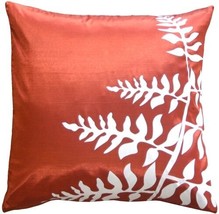 Pillow Decor - Red with White Bold Fern 20" Throw Pillow  - SKU: KB1-0009-09-20 - £27.93 GBP