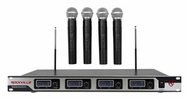 Rockville RWM4200VH VHF (4) Wireless HandHeld Microphones 4 Church Sound Systems - £157.46 GBP