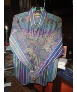 Robert Graham  Limited Edition Long Sleeve Shirt Size Large - $385.00