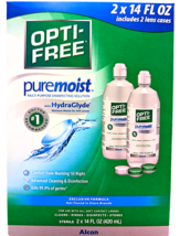 Alcon Opti-Free Pure Moist Multipurpose Disinfecting Solution 2x14 Oz EX... - $26.23
