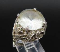 PANETTA 925 Silver - Vintage Blue &amp; White Topaz Knotted Ring Sz 6.5 - RG25915 - £75.13 GBP
