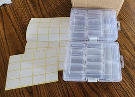 Quefe 30pcs Bead Organizers in A Clear Organzier Box (2 Sets 7.0” x 4.7”... - $460.48 MXN