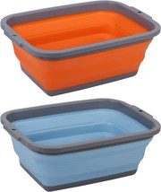 Foldable Dish Tub For Washing Dishes, Camping, Hiking, And At Home, 2 Pack - £29.75 GBP