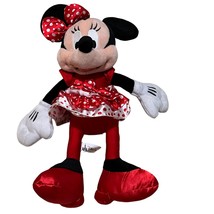 11&quot; Red Tutu Minnie Mouse Red Polka Dot Dress Disney Parks NWT Plush Toy - $14.40