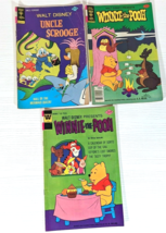 Walt Disney’s Uncle Scrooge &amp; Pooh Gold Key/ Whitman 1967-78 Comic Lot of 3 - £11.72 GBP
