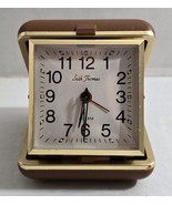 Vtg Seth Thomas White Dial Brown Plastic Case Wind-Up Travel Alarm Clock... - $346.24 MXN