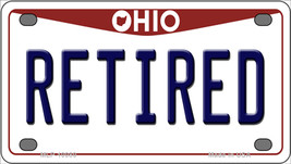Retired Ohio Novelty Mini Metal License Plate Tag - £11.74 GBP