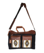 Western Canvas Leather Woven Carry-On Travel Weekender Duffle Gym Bag 18SKD - $138.59 - $178.19