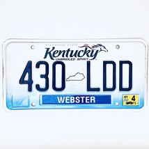  United States Kentucky Webster County Passenger License Plate 430 LDD - $18.80