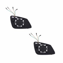 LH RH Rearview Wing Mirror Glass Heated W/ Wiring 2Pcs For BMW X5 E70 X6... - $35.24