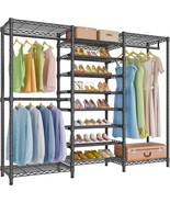 Vipek S3 Heavy Duty Garment Rack Free Standing Clothes Rack Closet, Black - $207.95