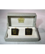Vintage AMITA Damascene Cufflinks with Original Box K1070 - £38.87 GBP