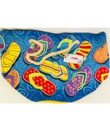 Canvas Beach Tote Bag Flip Flops Rope Handle Frisky Accessories Multi Color - £41.14 GBP