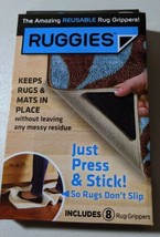 NEW Ruggies Set of 8 Rug Grippers - AS SEEN ON TV - Washable, Reusable!  - $11.86 CAD