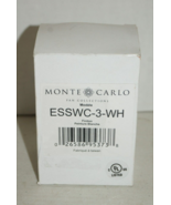 Monte Carlo ESSWC-3-WH Traditional Wall Controls Collection in White Fin... - £16.83 GBP