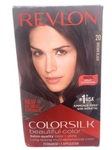 Revlon Colorsilk Hair Color 100% Gray Coverage Brown Black Number 20 - £5.34 GBP