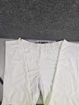 Adidas Mens Size XL White Baseball  Tapered Open Leg Pants  New - $18.17