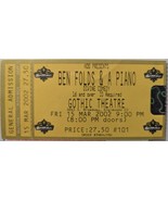 Ben Folds &amp; A Piano Divine Comey Gothic Theatre Mar 15 2002 Colorado Tic... - $8.30 CAD