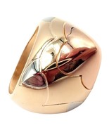 Authentic! Bvlgari Bulgari 18k Yellow White Rose Gold Tricolor Pyramid R... - $5,500.00