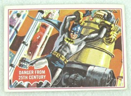 1966 Topps Batman Red Bat Puzzle Back Card #29A Danger from 25th Century bw - £7.83 GBP