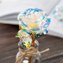 1pc Immortal Golden Roses, A Perfect Gift For Your Love color Blue - £7.80 GBP