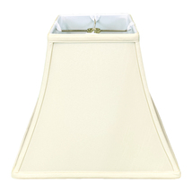 Royal Designs Square Bell Lamp Shade, Eggshell, 6&quot; x 12&quot; x 10.5&quot; - £47.67 GBP