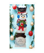 Large 28&quot; American Greetings Mechanical Hanging Snowman Christmas Card NOS - $219.33 MXN