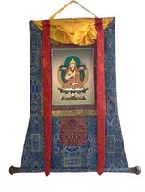 CHONGAPA MASTERPIECE GOLD TIBETAN THANGKA PAINTING - SILK BROCADED BUDDH... - $3,221.89 MXN
