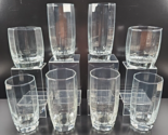 8 Pc Cristal D&#39;Arques Laser Cooler Double Old Fashioned Tumblers Clear O... - $69.17