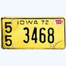 1974 United States Iowa Kossuth County Passenger License Plate 55 3468 - £14.76 GBP