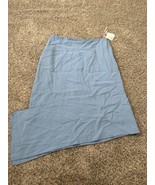 Anne Klein Womens Blue Skirt Lined Career Casual Size 10 Zipper asymmetr... - $36.04 CAD