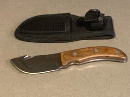 Rite Edge Fixed Blade Gut Hook Hunting Knife &amp; Sheath - $12.51