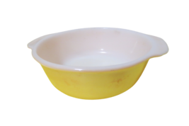 Vintage FireKing 8&quot; Casserole Dish Peach Luster Round 2 Qt No Lid S-11 - £16.81 GBP