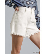 Women&#39;s High Rise Denim Shorts With Raw Hem - $33.50