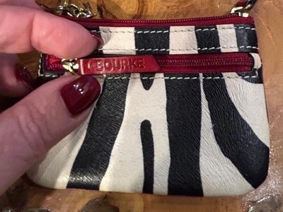 Dooney & Bourke Zebra Print Coin Purse with Keychain Item image 2