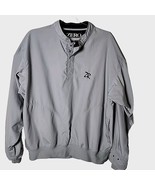 Zero Restriction USA Men L Grey Pullover Golf Sports Jacket Made in USA - $68.31