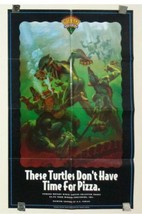 1991 Tmnt Promo Poster:Teenage Mutant Ninja Turtles 34x22 Comic Book Promotional - £34.16 GBP