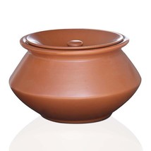 Pure Source India Clay Dahi Handy/Curd Pot with lid -1 kg, 1 Piece, Brown - $59.39