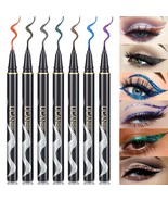 7 Colors Shimmer Liquid Eyeliner Makeup Set Metallic Satin Finish Colorf... - £26.47 GBP