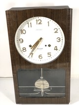 SEIKO 30 DAY Pendulum Wall Clock Hour Chime Made In Japan - £197.58 GBP