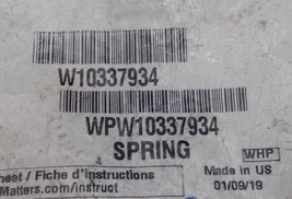 Whirlpool W10337934 WPW10337934 Diswasher Door Spring New OEM - $15.47