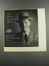1956 Stetson Ambassador Hat Ad - Success looks out from under a Stetson - £14.44 GBP